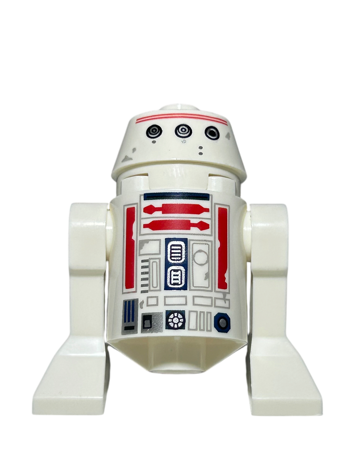 R5-D4 Astromech-Droide LEGO Star Wars Minifigur SW1403 Vorderansicht brick2d2