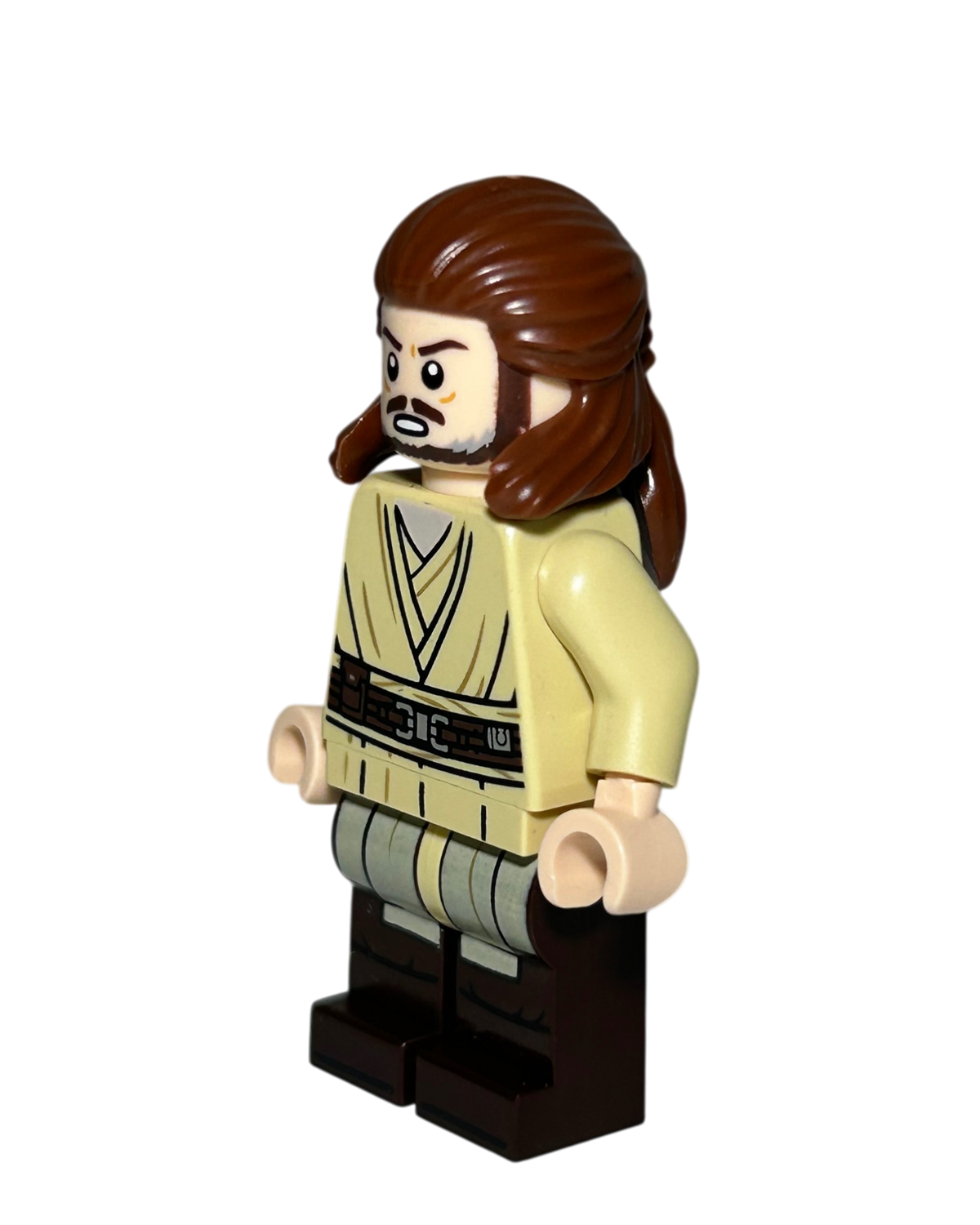 Qui-Gon Jinn SW1404 LEGO Star Wars Minifigur Seitenansicht rechts brick2d2