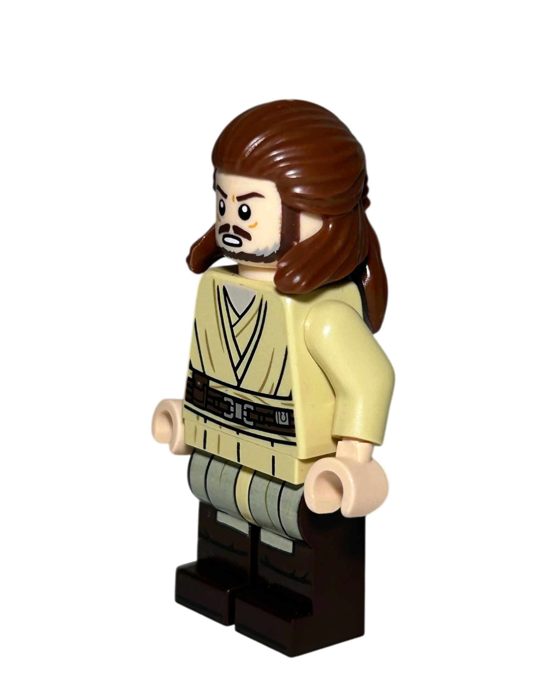 Qui-Gon Jinn SW1404 LEGO Star Wars Minifigur Seitenansicht rechts brick2d2