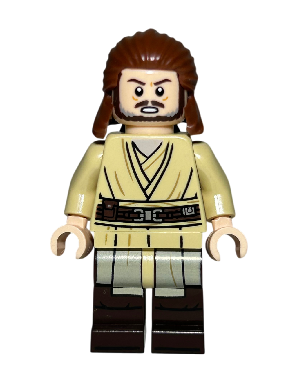 Qui-Gon Jinn SW1404 LEGO Star Wars Minifigur Detailansicht brick2d2