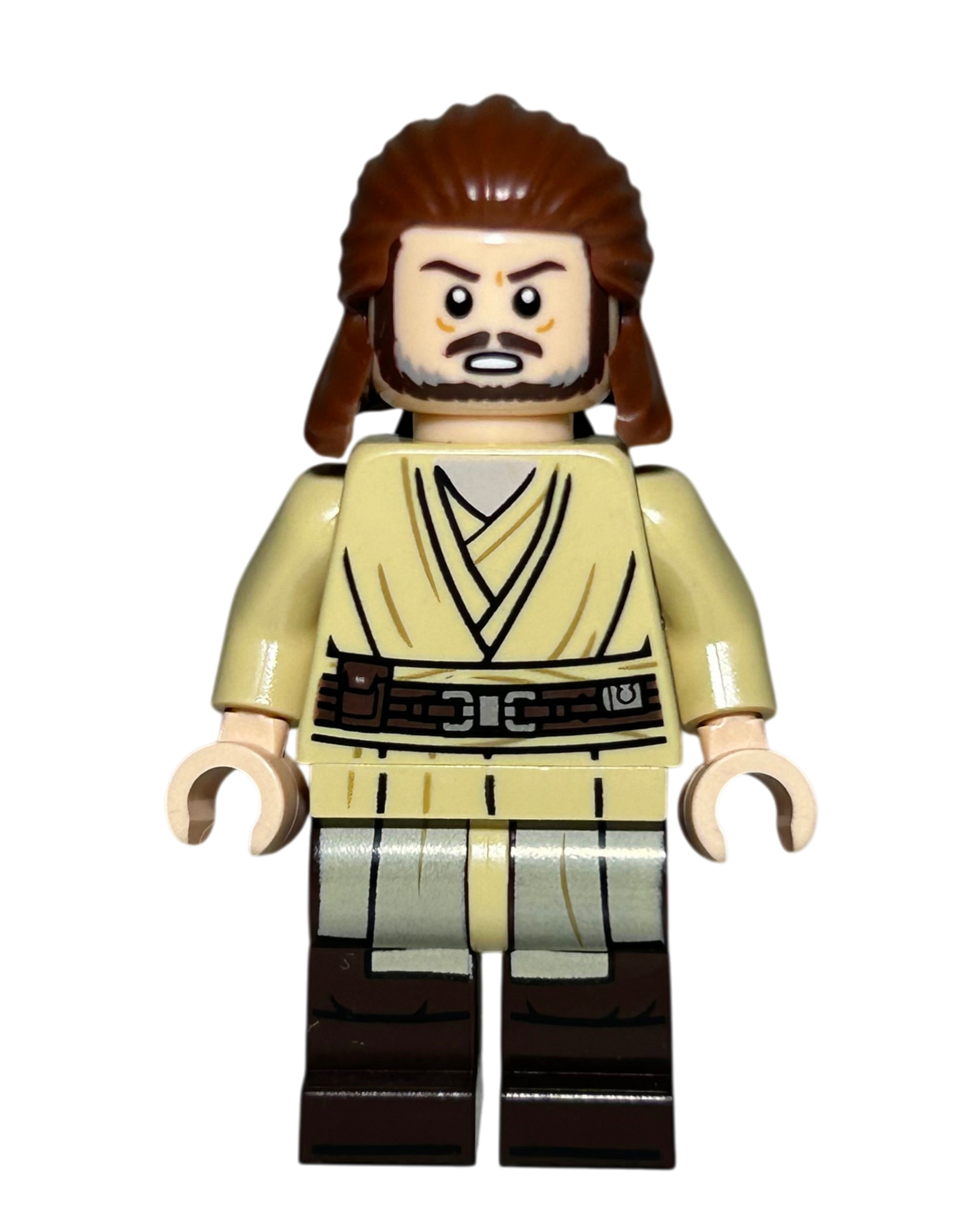 Qui-Gon Jinn SW1404 LEGO Star Wars Minifigur Detailansicht brick2d2