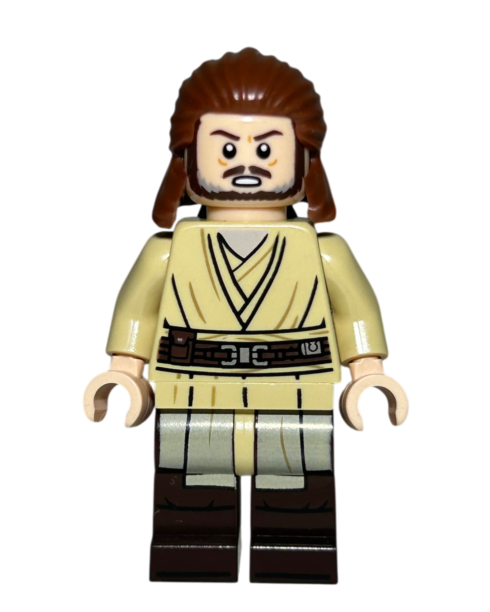 Qui-Gon Jinn SW1404 LEGO Star Wars Minifigur Detailansicht brick2d2