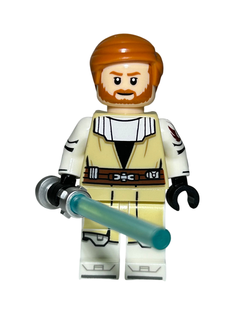 Obi-Wan Kenobi SW1424 LEGO Star Wars Minifigur Vorderansicht brick2d2