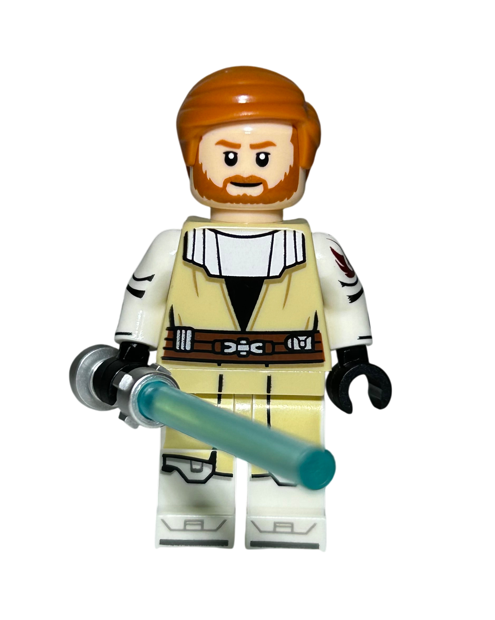 Obi-Wan Kenobi SW1424 LEGO Star Wars Minifigur Vorderansicht brick2d2