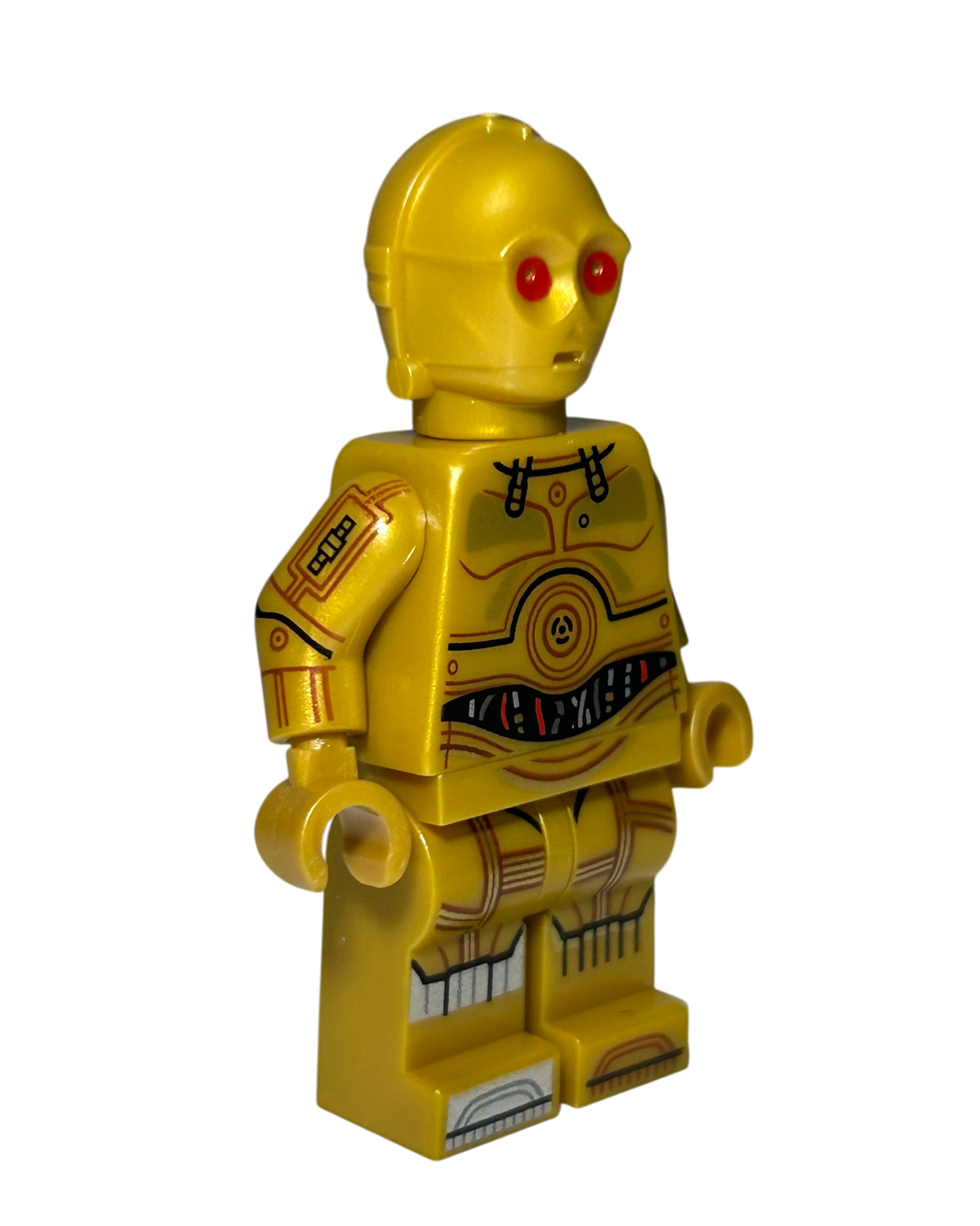 C-3PO Rote Augen SW1440 LEGO Star Wars Minifigur Seitenansicht links brick2d2