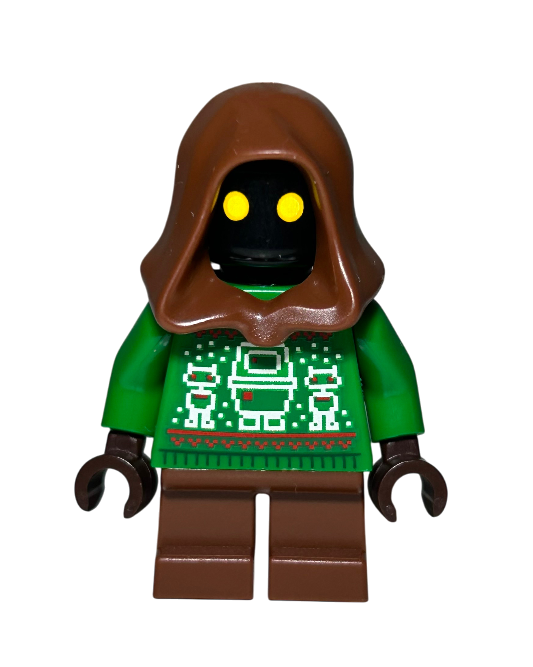 Jawa Holiday Outfit SW1445 LEGO Star Wars Minifigur Vorderansicht brick2d2