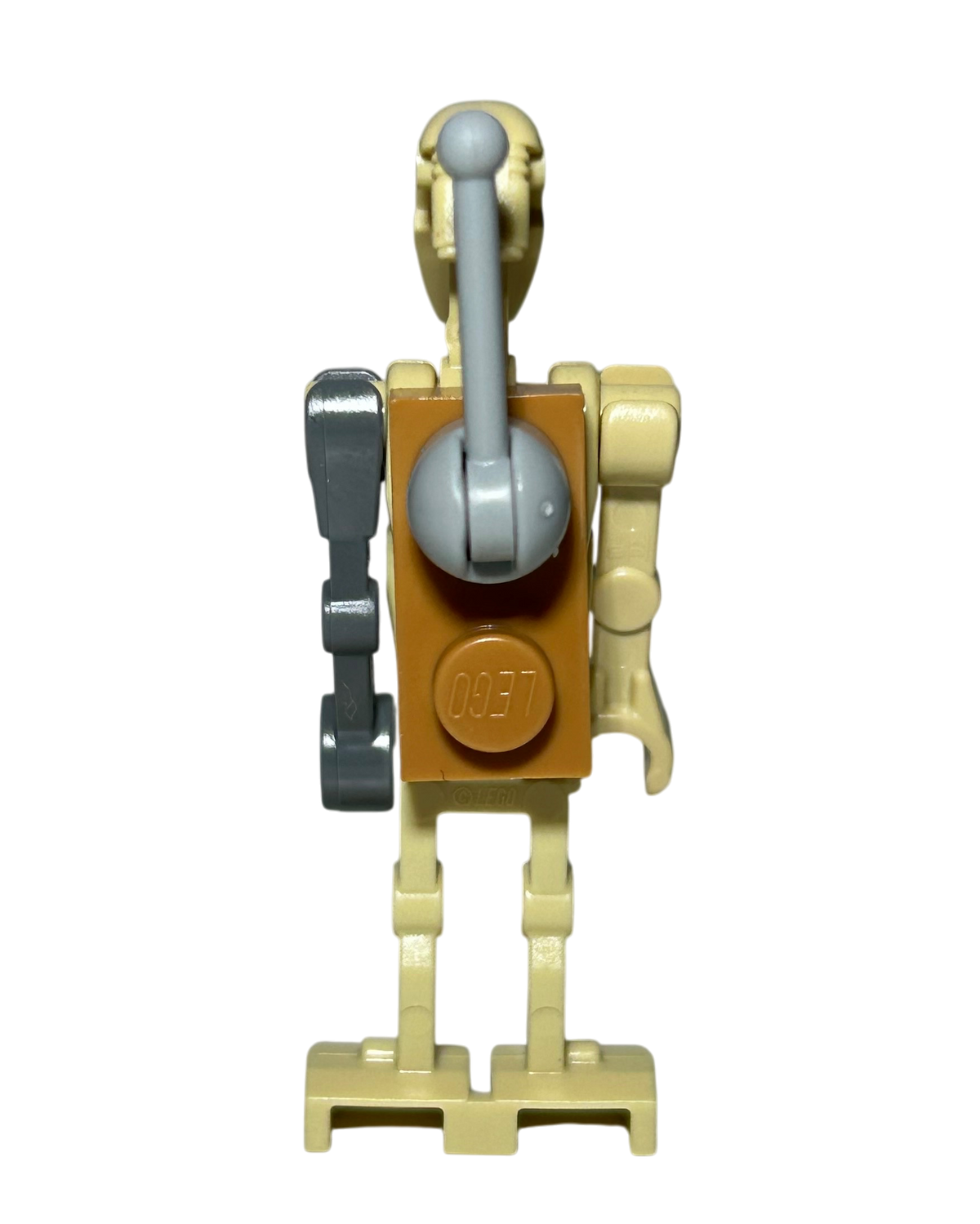 B1 Battle Droid SW1447 LEGO Star Wars Minifigur mit Antenne Rückansicht brick2d2