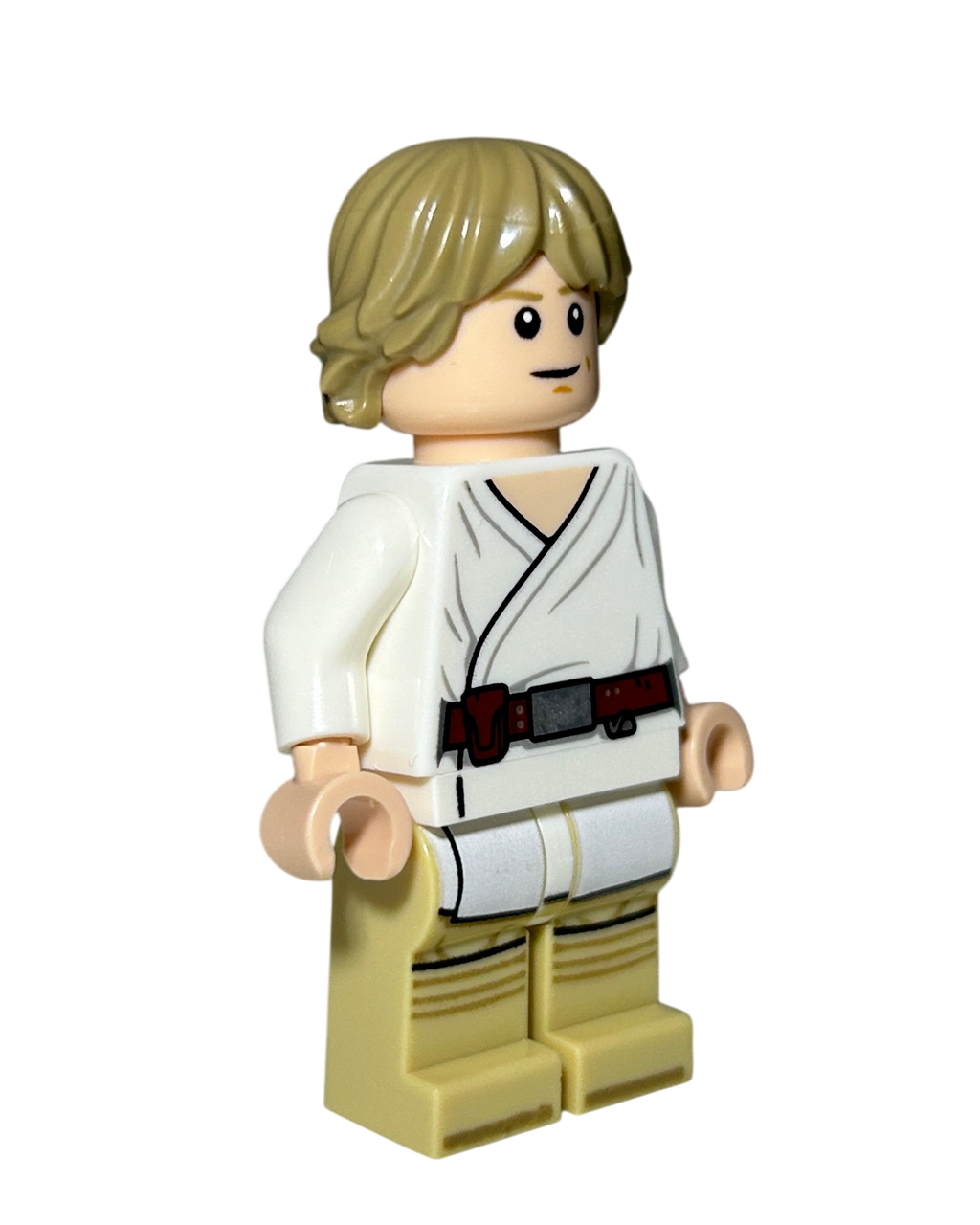 Luke Skywalker Tatooine Outfit SW1453 LEGO Star Wars Minifigur Seitenansicht links brick2d2