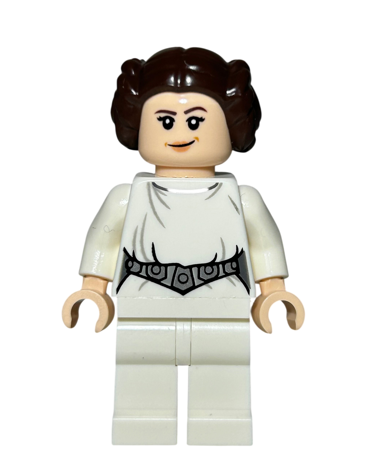 Princess Leia Weißes Kleid SW1459 LEGO Star Wars Minifigur Vorderansicht brick2d2