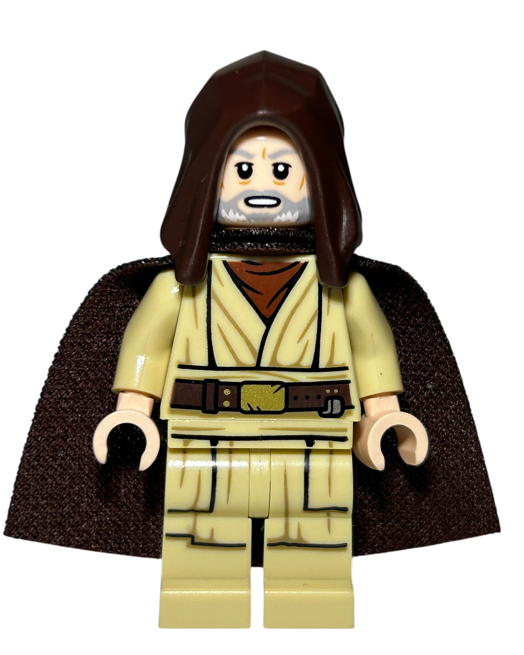 Obi-Wan Kenobi Alt SW1467 LEGO Star Wars Minifigur Vorderansicht brick2d2