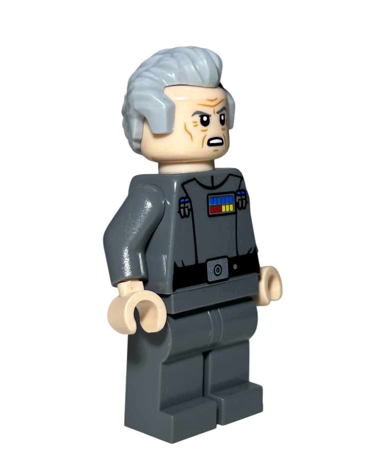 Grand Moff Tarkin SW1471 LEGO Star Wars Minifigur Seitenansicht links brick2d2