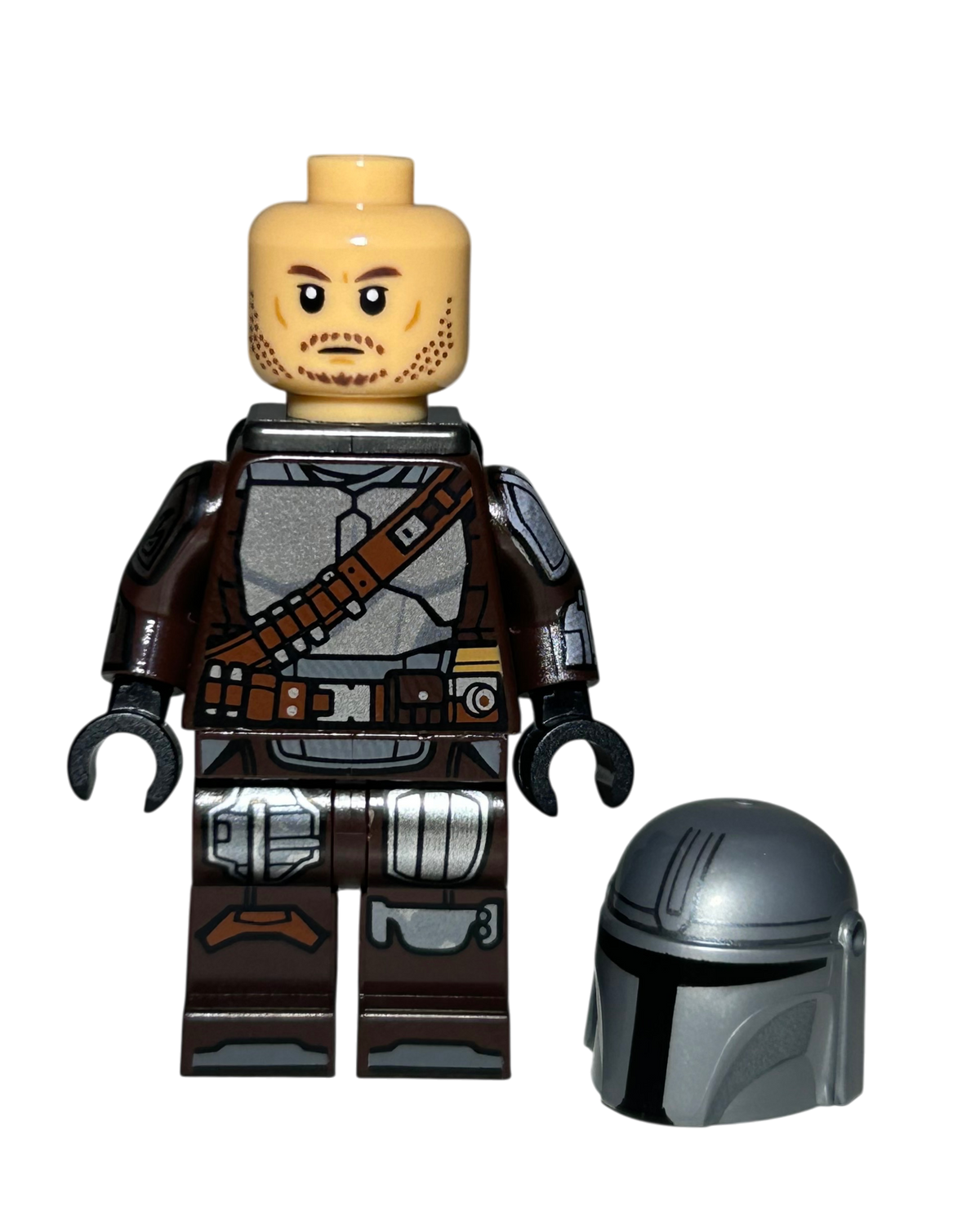 Din Djarin Mando SW1519 LEGO Star Wars Minifigur Detailansicht brick2d2