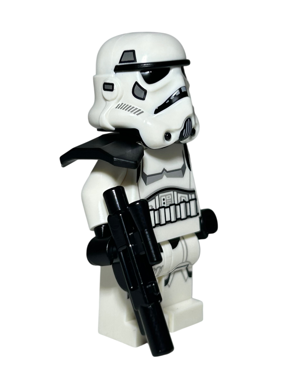 Imperial Stormtrooper SW1525 LEGO Star Wars Minifigur schwarzes Pauldron Seitenansicht links brick2d2