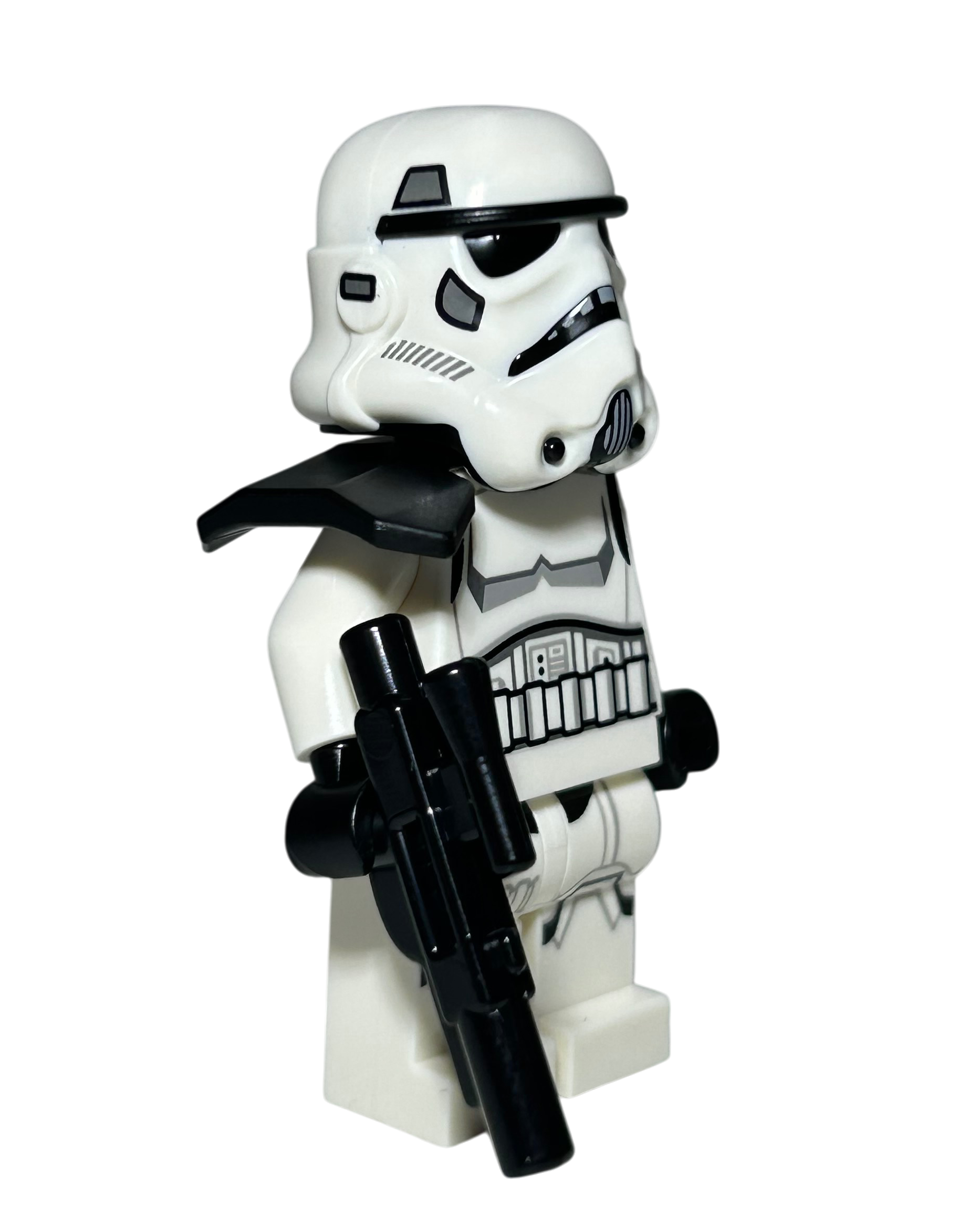 Imperial Stormtrooper SW1525 LEGO Star Wars Minifigur schwarzes Pauldron Seitenansicht links brick2d2