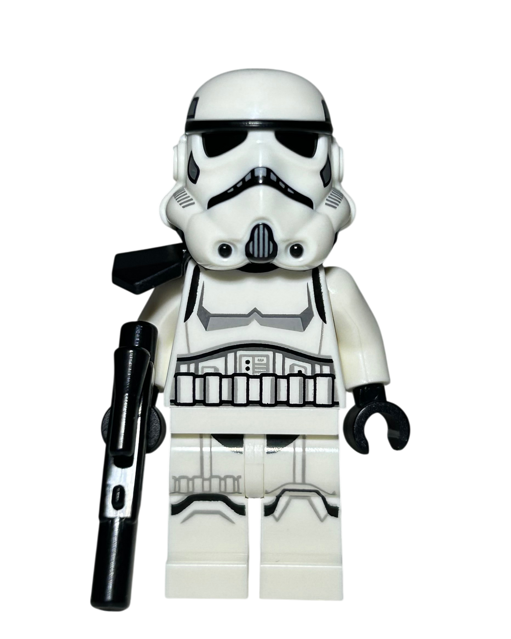 Imperial Stormtrooper SW1525 LEGO Star Wars Minifigur schwarzes Pauldron Vorderansicht brick2d2