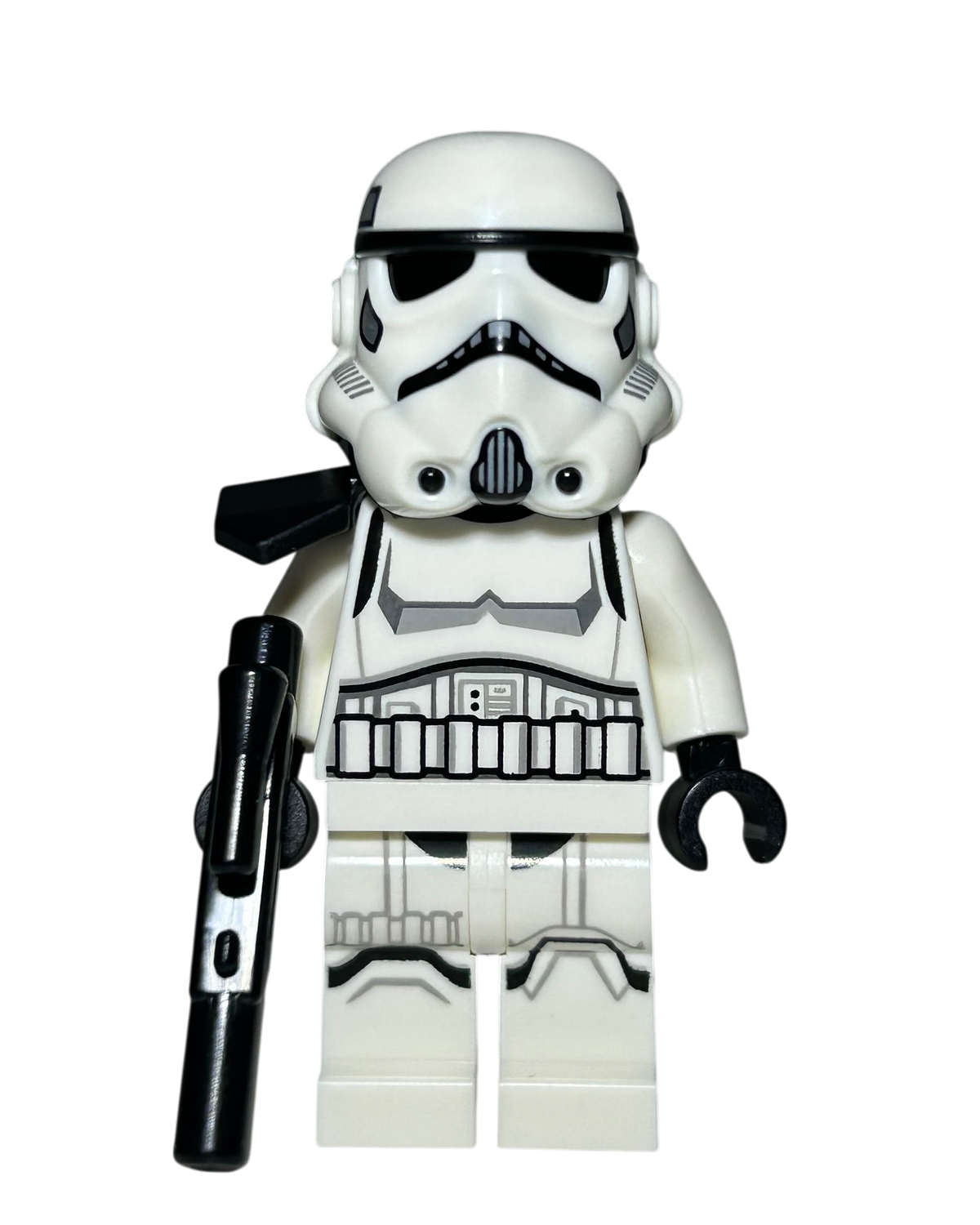 Imperial Stormtrooper SW1525 LEGO Star Wars Minifigur schwarzes Pauldron Vorderansicht brick2d2