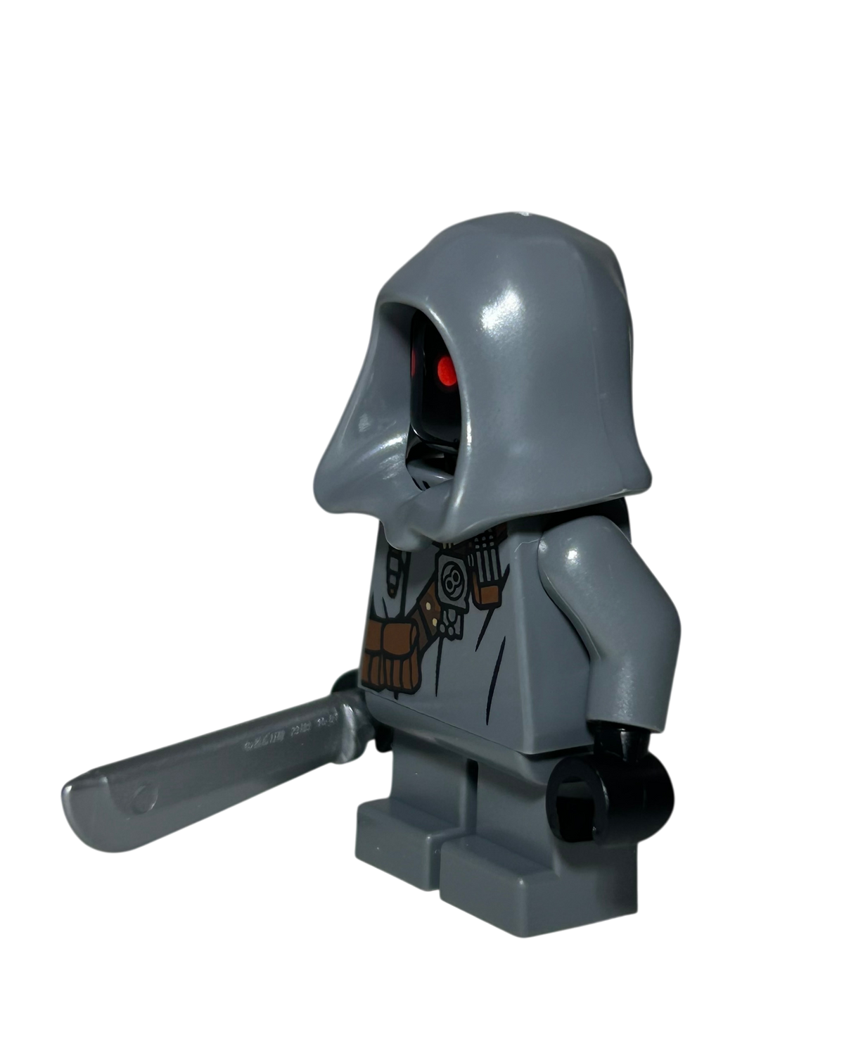 Jawa SW1541 LEGO Star Wars Minifigur grau mit Machete Seitenansicht rechts brick2d2