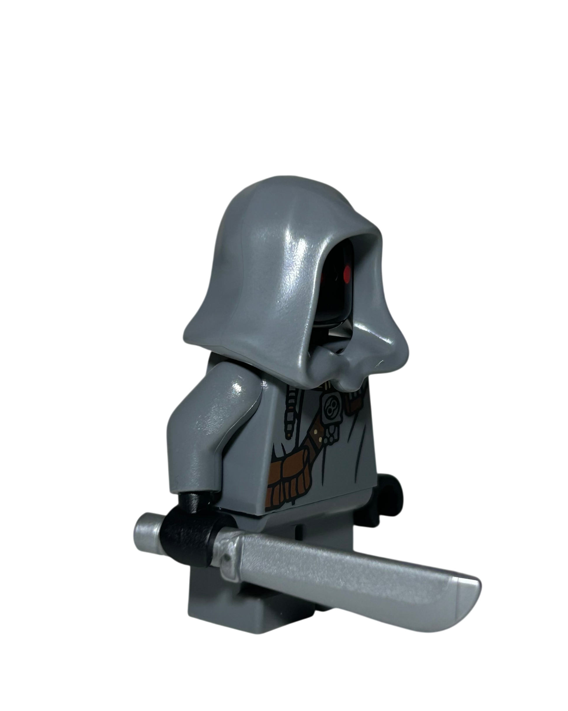 Jawa SW1541 LEGO Star Wars Minifigur grau mit Machete Seitenansicht links brick2d2