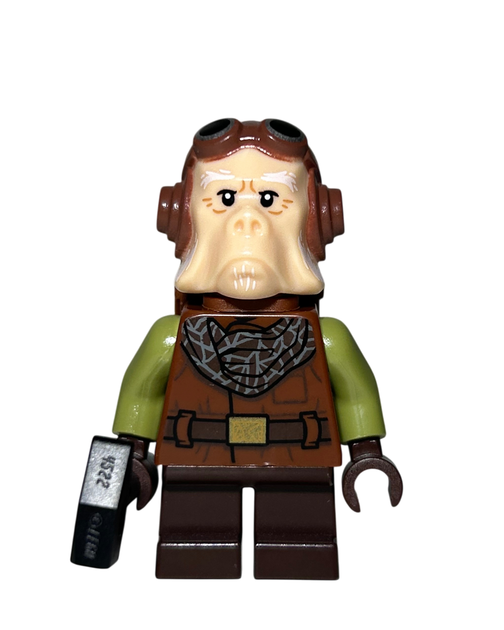 Kuiil SW1543 LEGO Star Wars Minifigur mit Rucksack Vorderansicht brick2d2