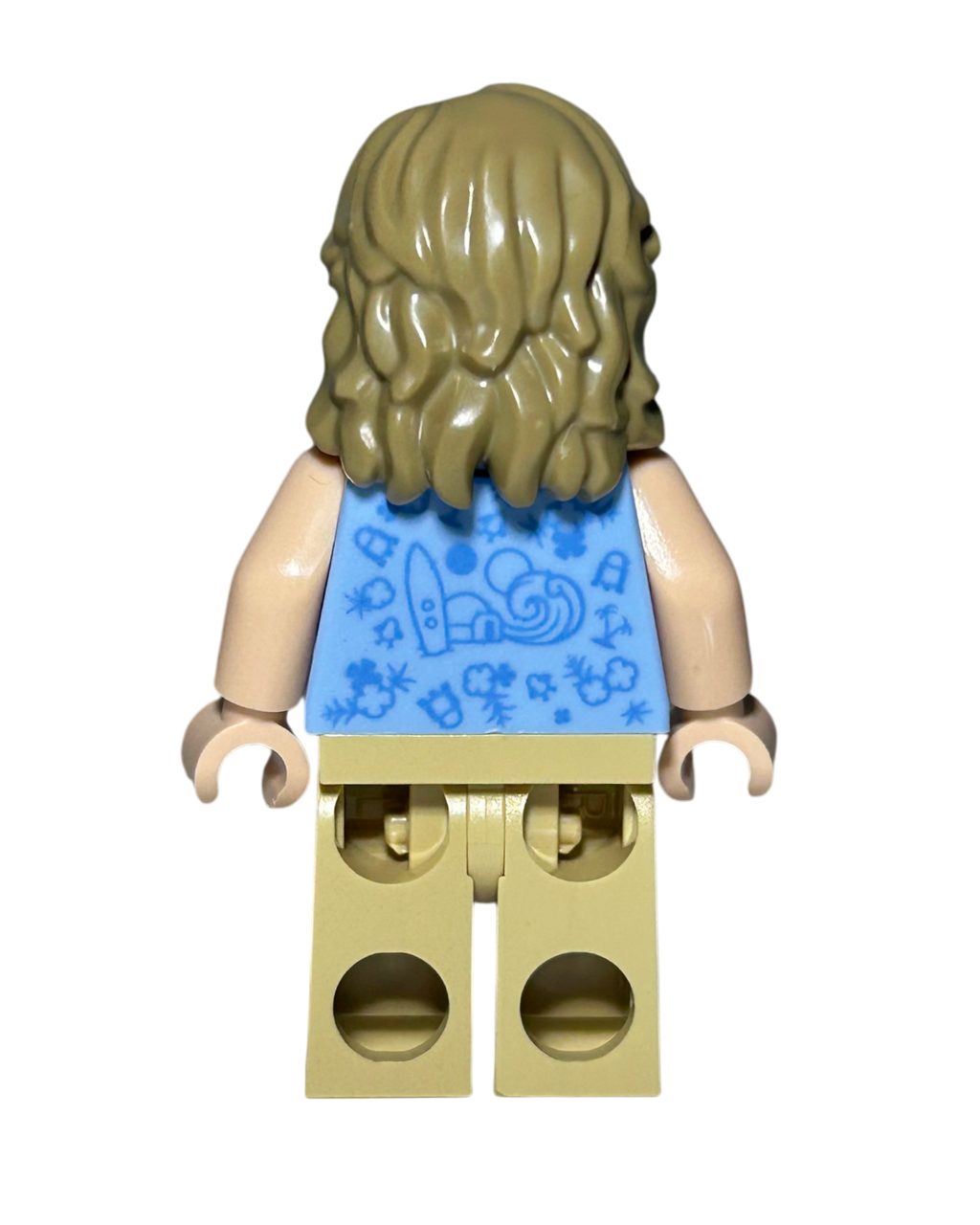 LEGO Star Wars Minifigur Luke Skywalker Strand-Outfit SW1365 Rückansicht