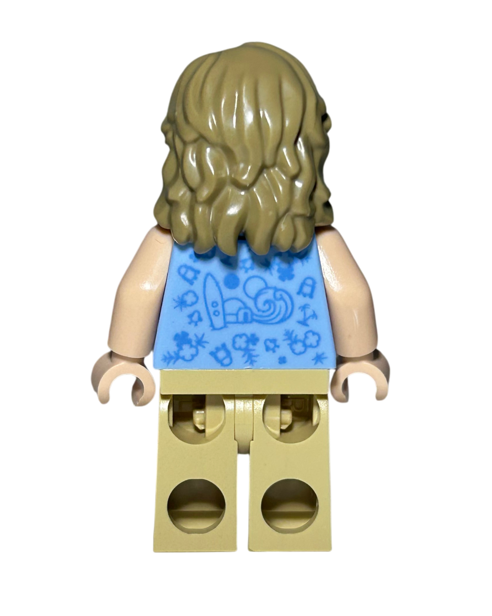LEGO Star Wars Minifigur Luke Skywalker Strand-Outfit SW1365 Rückansicht