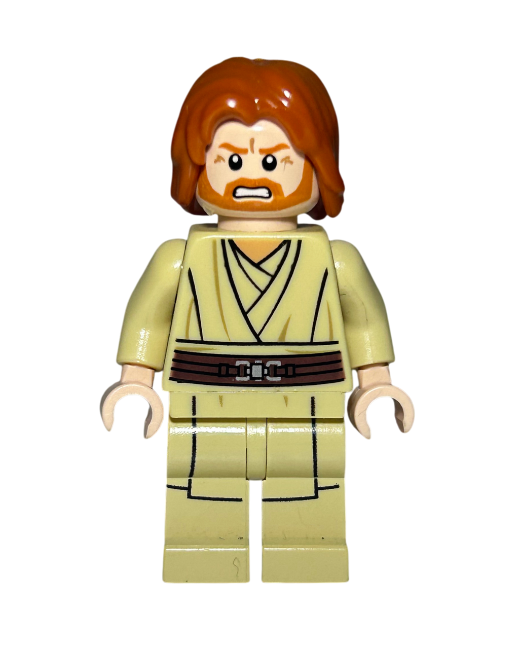 LEGO Star Wars Minifigur Obi-Wan Kenobi SW0489 Vorderansicht – Brick2D2