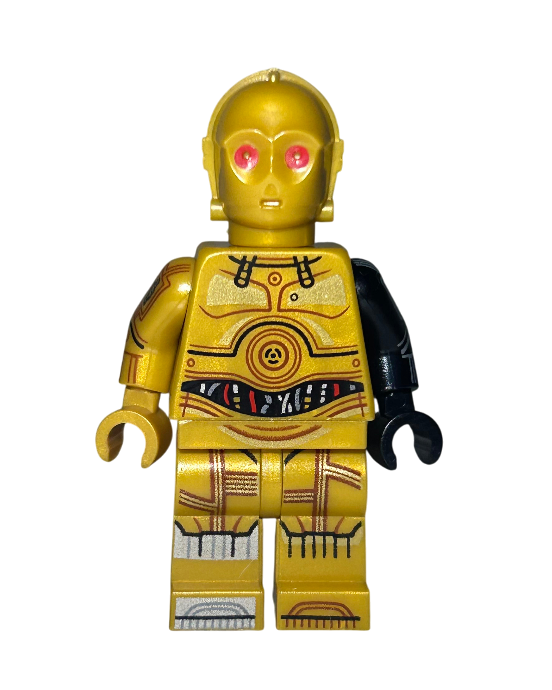 LEGO Star Wars Minifigur Bounty Hunter C-3PO SW1368 Vorderansicht – Brick2D2