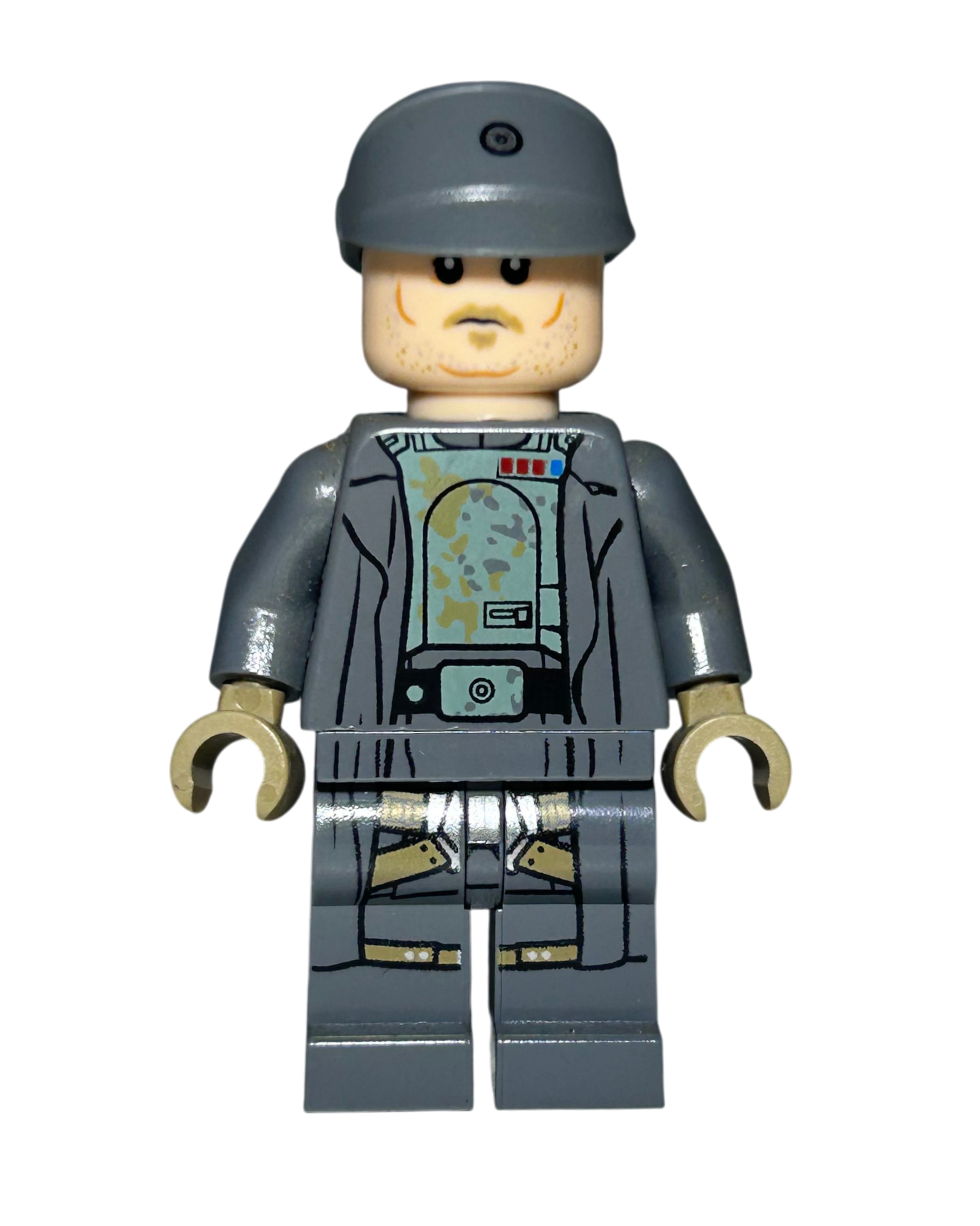 LEGO Star Wars Minifigur Tobias Beckett Mudtrooper Outfit SW0919 Vorderansicht – Brick2D2