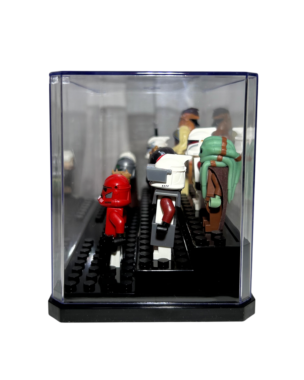 Minifigur Display Kasten groß LEGO Star Wars Seitenansicht rechts brick2d2